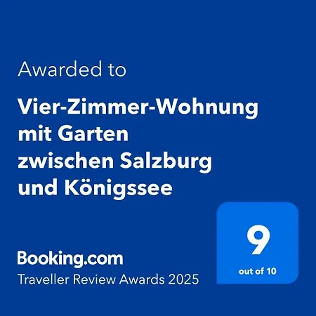 Appartement Vier-zimmer-wohnung Mit Garten Zwischen Salzburg Und Koenigssee *